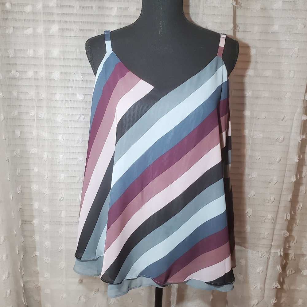 TORRID Striped, Layered Camisole